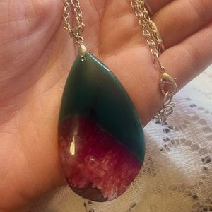 Watermelon Agate Necklace